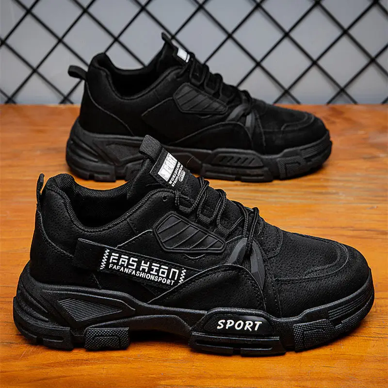 New Designers Action Leather Sneakers Shoes Men Outdoor Casual Shoes Man Trendy Leisure Footwear Male Walking Shoes 3