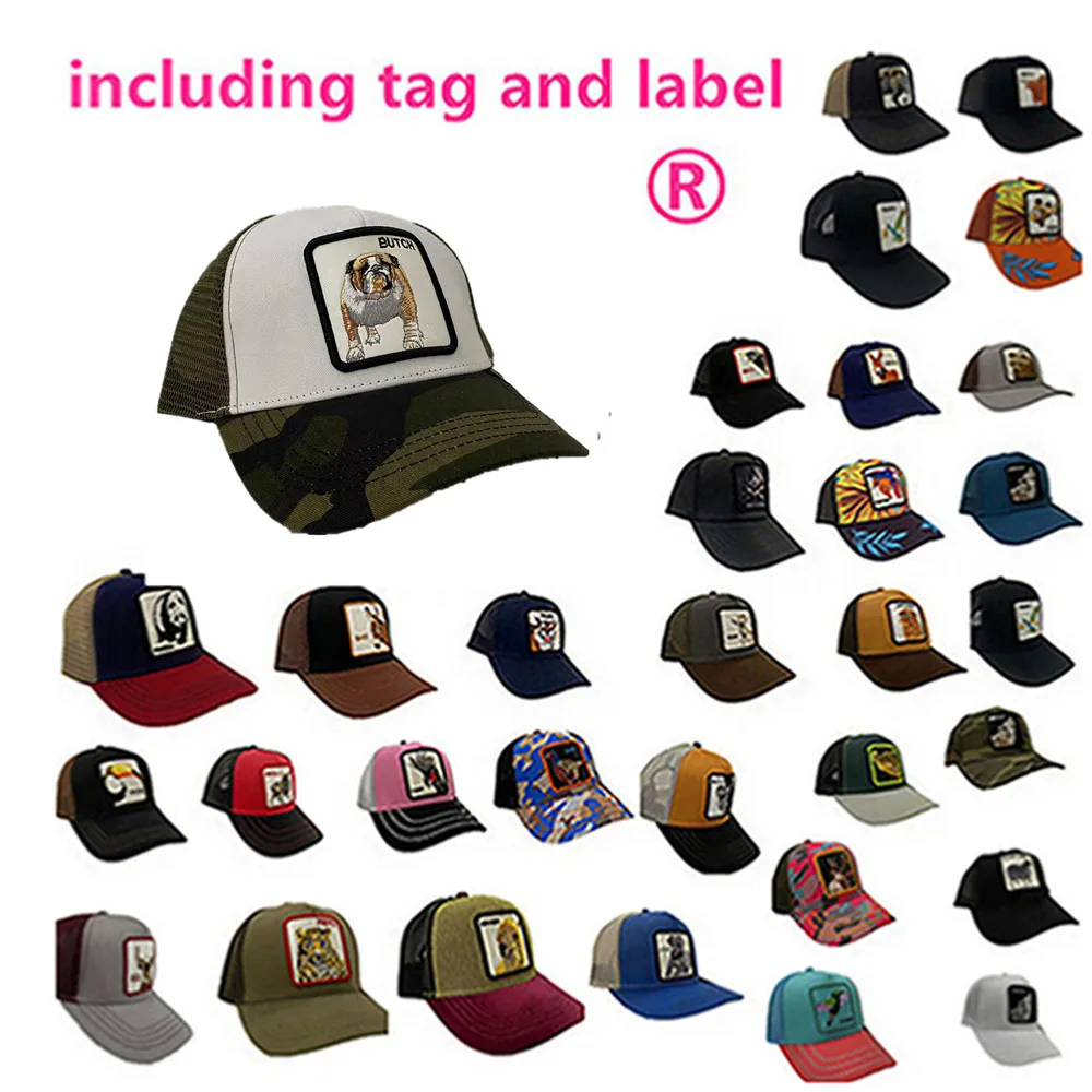 

Goorin wolf Baseball Cap Animal Embroidery Anime Cute Embroidery Summer Mesh Men's Ms. Outdoor Sunshade Truck Driver hats Y-1
