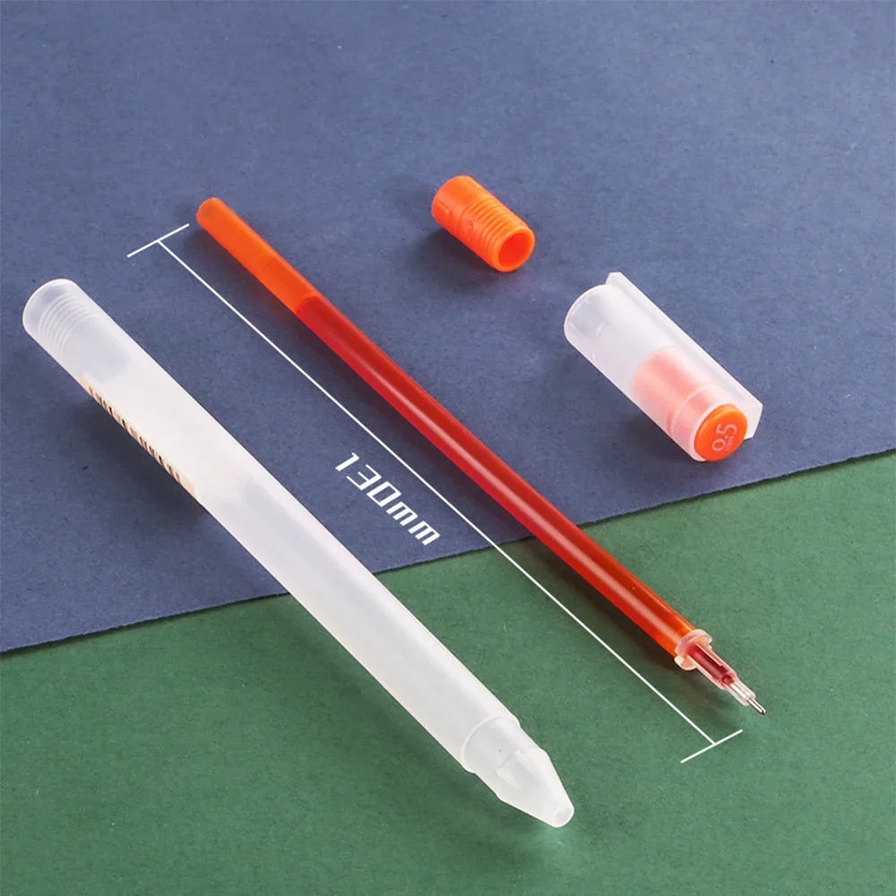 Ballpoint Pen Deli Gel Pen School Pens Set 0.5MM Color Ink Stationery Student Supplies Water-based Writing Painting Tools 12Pcs/Set