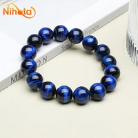 Dark Blue Tiger Eye Bracelet Stone Beads Bangle Gift for Lover Charm Accessories Pulseras Anime Bracelet on Hand Gift Jewelry 1