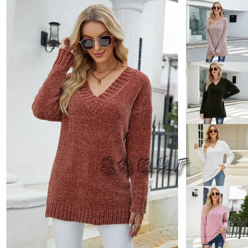 

Cardigan Crop Top Sweater New Women's Knit Sweater Cardigan Autumn and Winter Round Neck Short Wool Women's Jacket Keep Warm