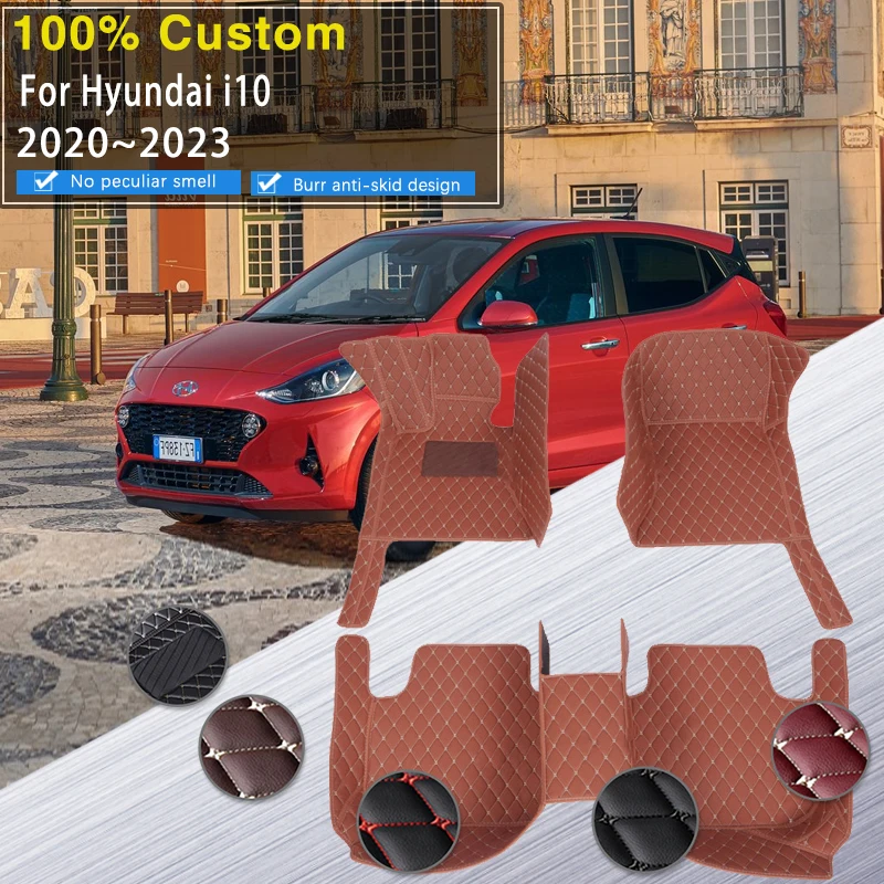Car Floor Mats For Hyundai I10 Ac3 2020 2021 2022 2023 5door Hatchback