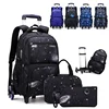 School Bag Kids Rolling Backpack for Boy Wheeled Backpack School Bag With Wheels Trolley Bookbag Carry on Luggage with Lunch Bag 1