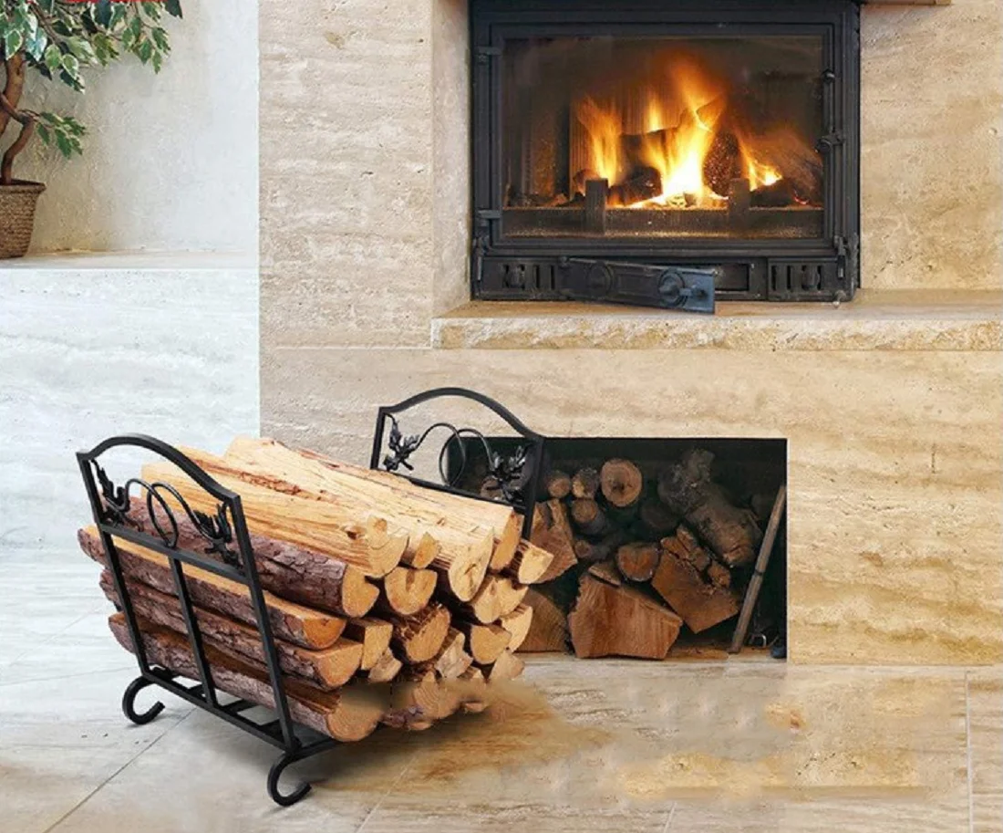 Hot Sale Fireplace Stand Folding Firewood Holder Heavy Iron Storage Rack -  AliExpress