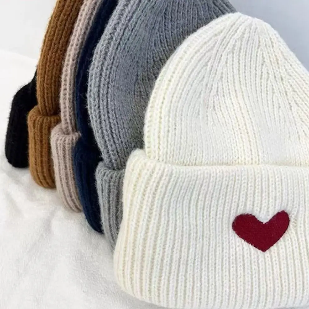 Winter Knitted Beanie Cap Soft Crochet Hat