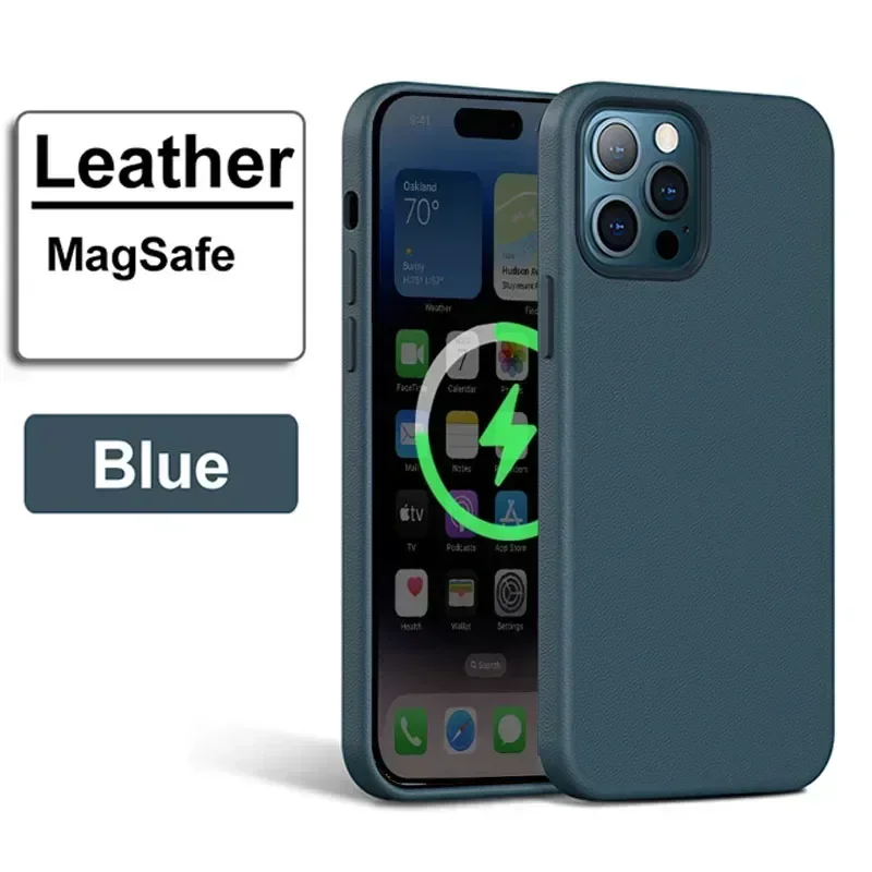 Luxury Leather MagSafe Magnetic Phone Case – Official Style Cover