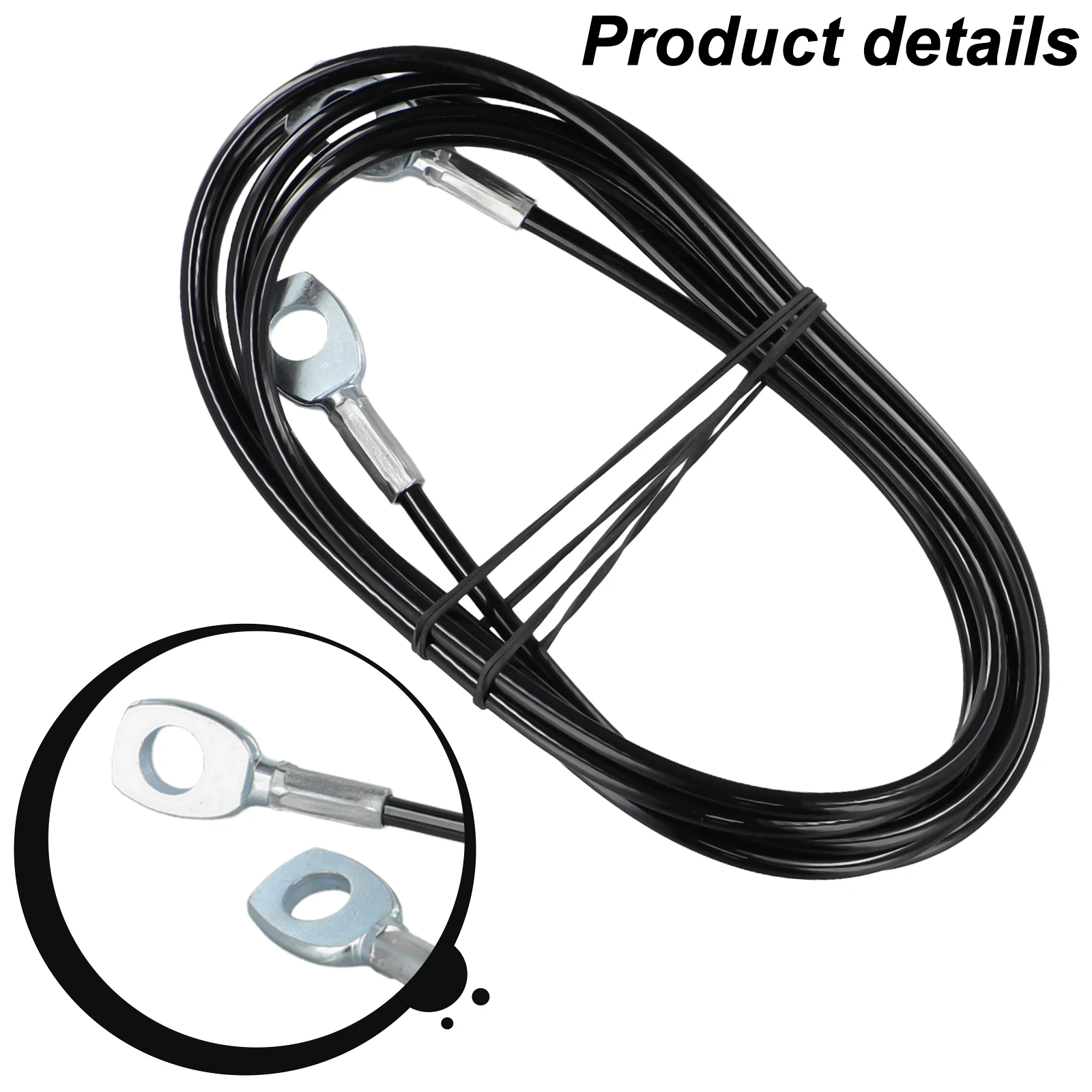 1.5M/2.5M/10FT Gym Steel Wire Rope DIY Weight Stack Cable Fitness Pulley Accessories Arm Biceps Strength Trainning Equipment