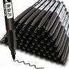 3/6/9Pcs/Set Permanent Marker Pen Fine Point Waterproof Ink Thin Nib Crude Nib Black Blue Red Ink 1.5mm Fine Color Marker Pens 2