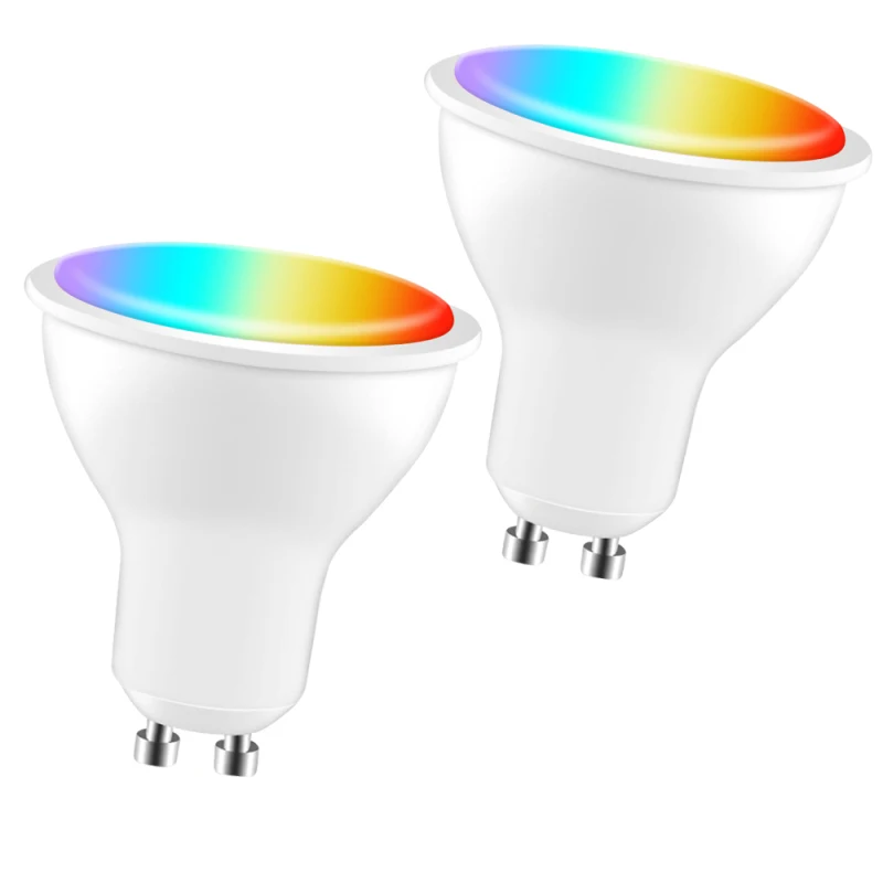 

Лампочка с регулируемой яркостью Tuya WiFi, лампочка с функцией управления голосом Gu10, лампочка с регулируемой яркостью RGBCCT 100-240 В через Alexa Google Yandex Alice, лампочка с функцией управления музыкой