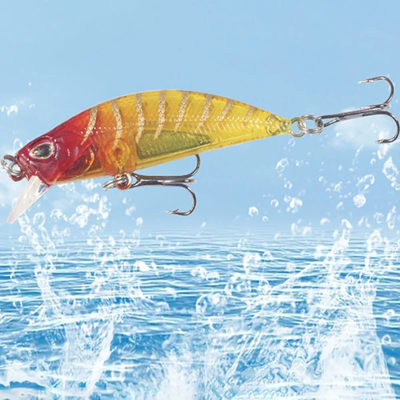 

Mini Sinking Minnow Wobblers Fishing Lures 5.5cm 5g Trout Artificial Plastic Hard Bait Jerkbait Crankbait Bass Fishing Tackle