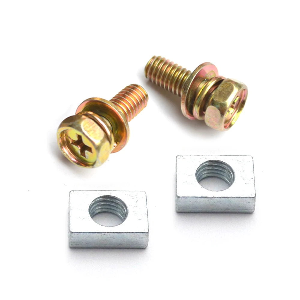 1 Set Universal Motorcycle Scooter Dirt Bike Battery Terminal Nut and Bolt Screws M5x10mm For 4Ah 5Ah Motorcycles Accessories motorcycle battery terminal screws
