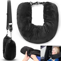 Fillable Travel Neck Pillow Stuff With Clothes Pillowcase Storage Bag Lycra Fabric Waterproof Carry Portable Travel Bag Pillow