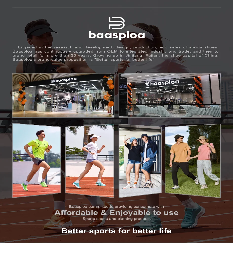Baasploa Women Running Shoes Fashion Lightweight Sport Shoes Women Breathable Mesh Casual Sneakers Non-Slip New Arrival