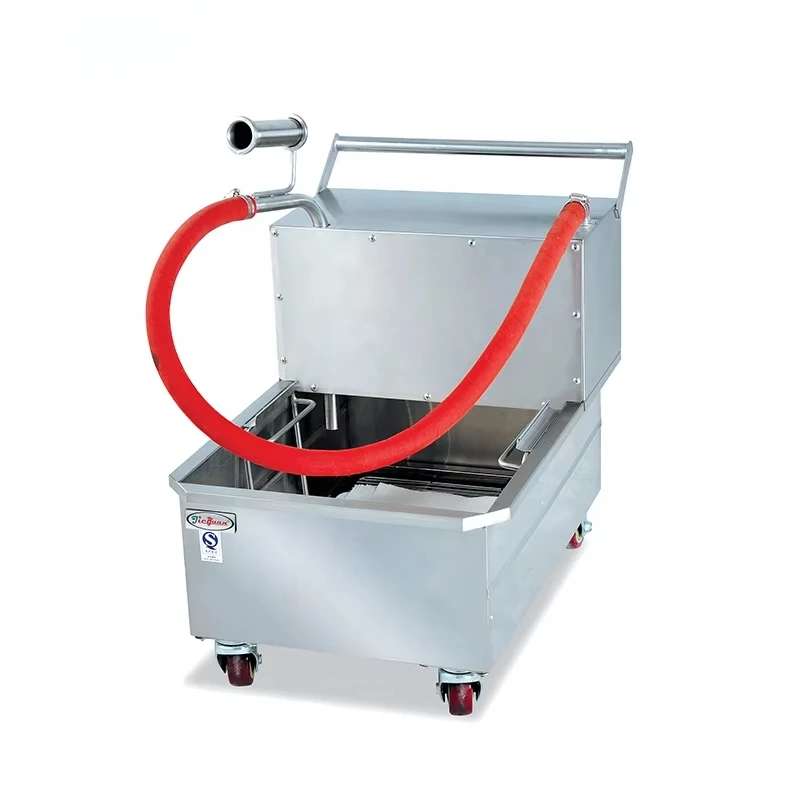 Stainless Steel Commercial KFC Cooking and Frying Pan Oil Filter Truck/oil Filter Machine