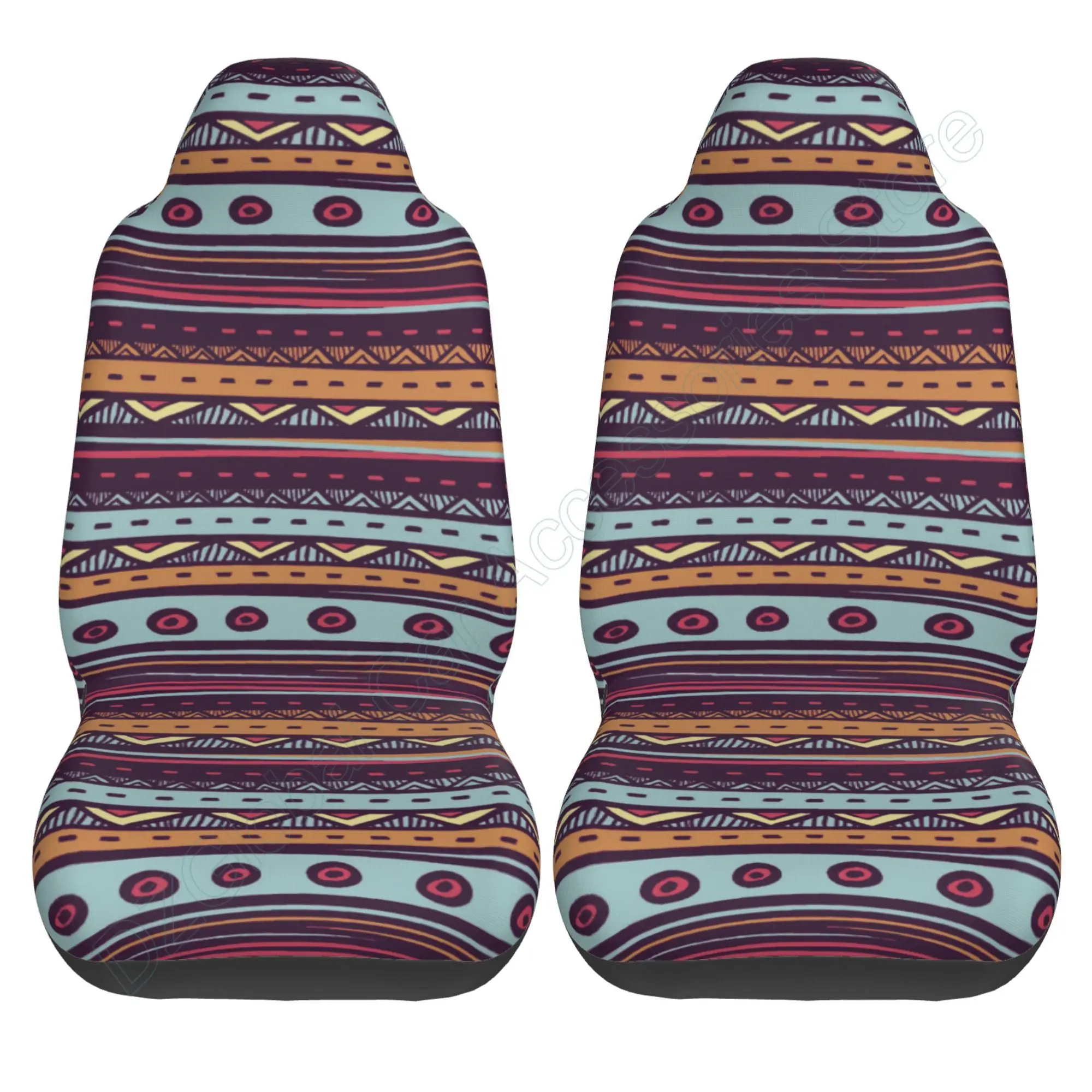 Hippie Blanket Car Seat Covers Full Set Front Rear Bench Seat Protectors