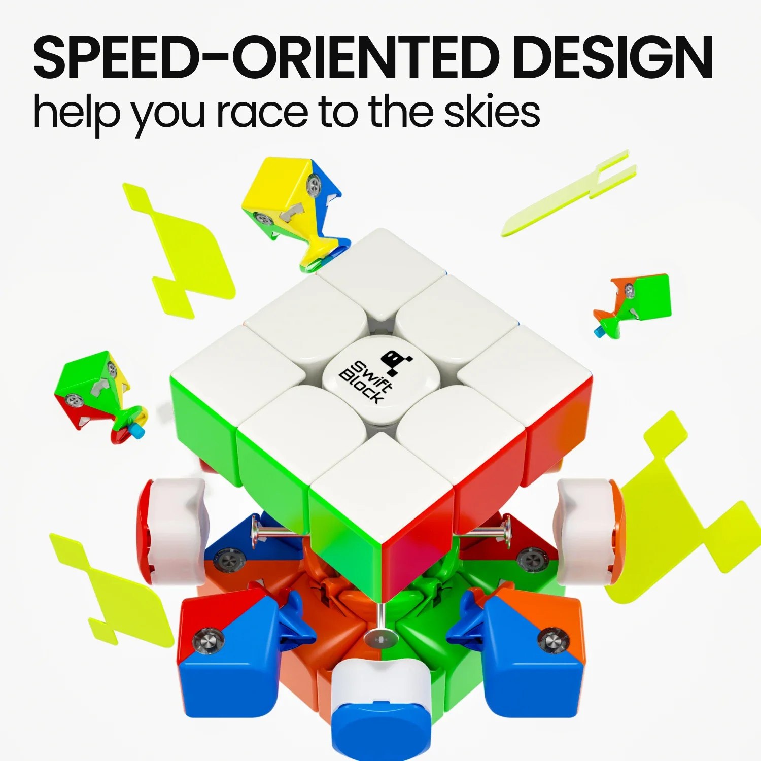 [ECube] Swift Block 3x3x3 Maglev Newly Updated Cube GAN Stickerless Speed Cube Magnetic Profession cubo GAN 355S Educational Toy 6