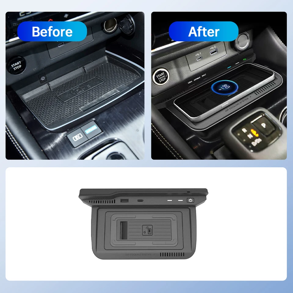 LHD 15W 車用ワイヤレス電話充電器 急速充電器 Nissan X-Trail T32