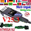 2025 NEW V25.3 For VaG COM V24.7 Popular Vc-ds Francais He-x V2  FOR V-W/ADI/Skd Seat Vag French English Atmega162+16V8 ToolS 1