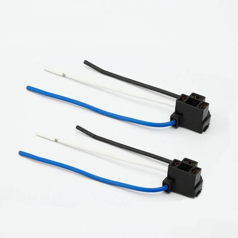 Headlight Holder Light Bulb Socket Socket Connector Plug Adapter 2Pc H4 HB472 472 Headlight Socket Adapter Headlight Conversion Harness Wire Fog Lamp Bulb Socket Plug Car Cable