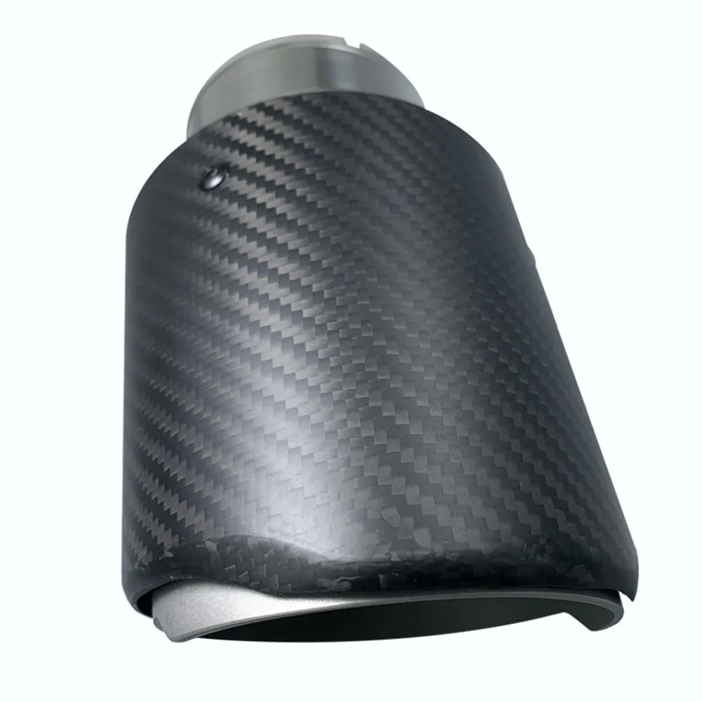 Car Carbon Fibre Exhaust System Muffler Pipe Tip Straight Universal 304 Stainless Mufflers Decorations For Akrapovic