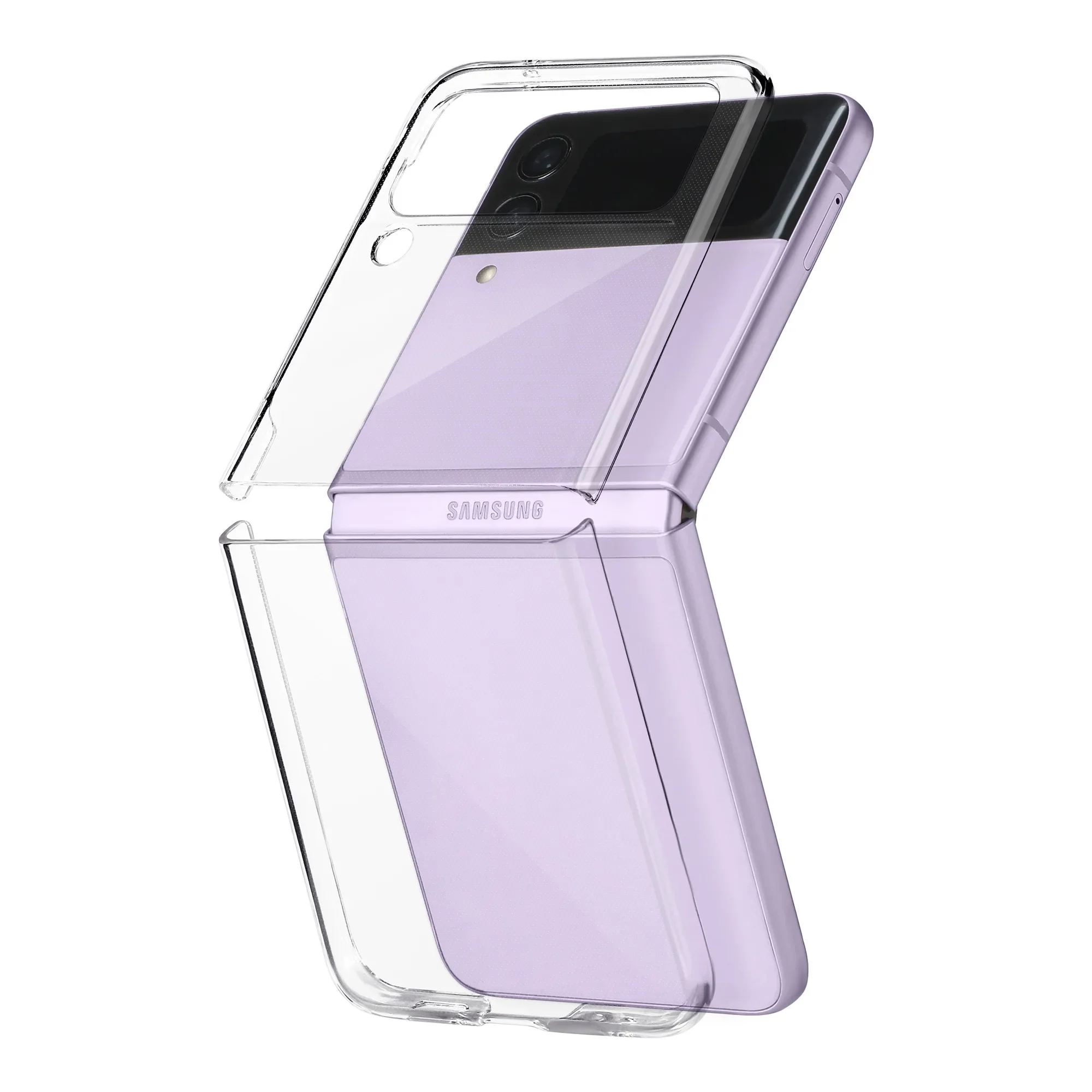 Anti-Scratch Clear Thin Cover Case for Samsung Galaxy Z Flip 5 4 Flip4 Flip5 Flip 3 2 1 Flip3 Flip2 Zflip5 Cell Phone Funda