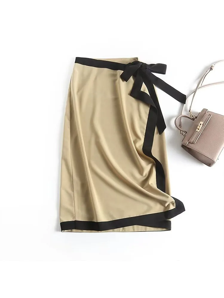 CUPSHE Falda Plisada Para Mujer, Falda Midi De Cintura Alta, Elegante