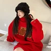 Knitted Woolen Hat With Thick Head Circumference Warm And Versatile Plush Hat 4