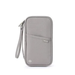 Waterproof Family Travel Wallet and Document Organizer (Gray)
