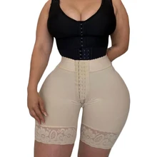 Short Post liposuccion à fermeture frontale pour femmes, avec boucles charmantes à œillet, rehausseur de fesses, amincissant, entraîneur de taille, modelant le corps