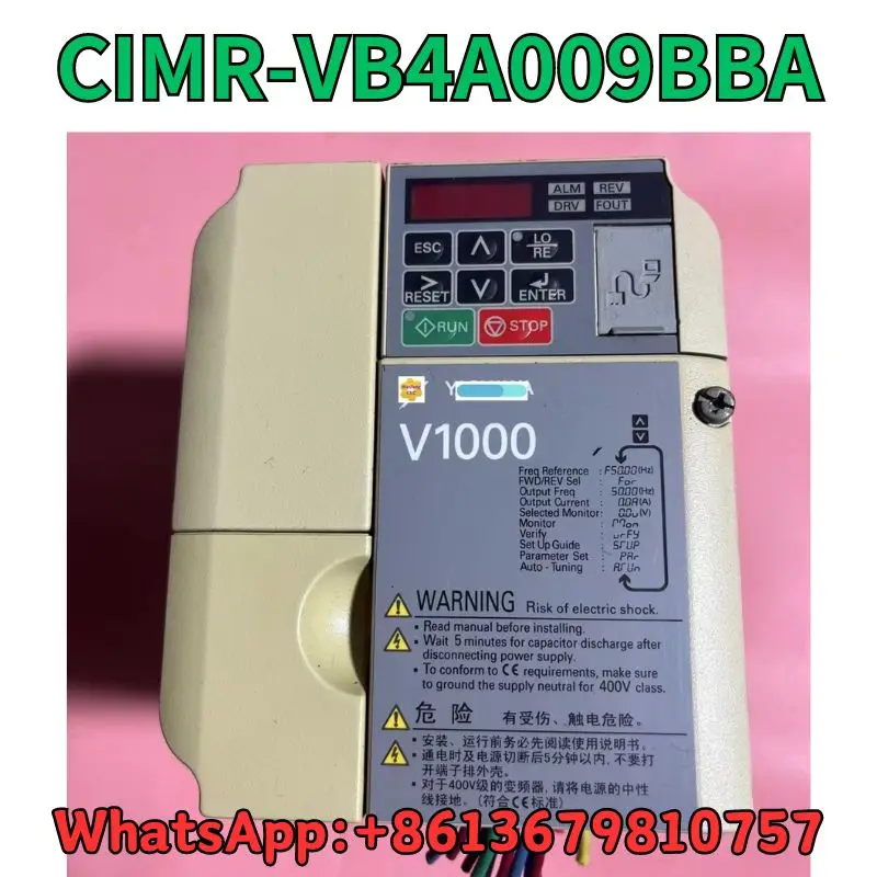 

Used Frequency converter CIMR-VB4A0009BBA test OK Fast Shipping