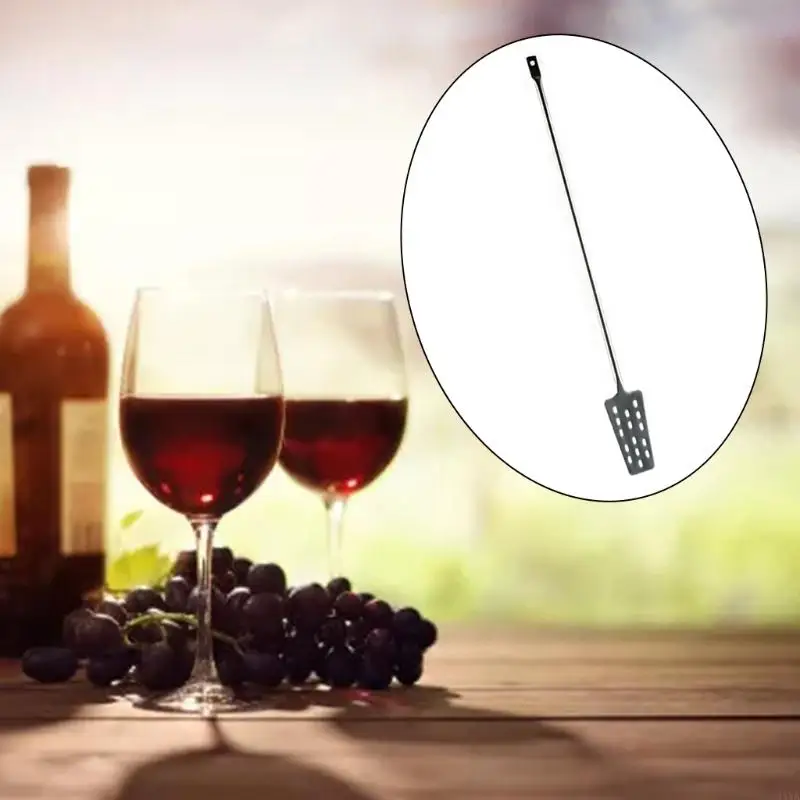 34YA 60.5cm Stainless Steel Wine Tun Mixing Stirrer Paddle Homebrew with 15 Holes Home Kitchen Bar Beer Wine Brewing Tools