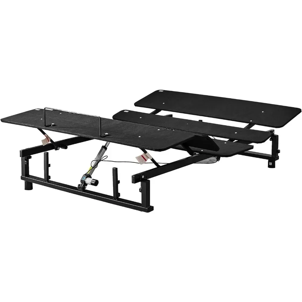 Adjustable bed frame, ergonomic bed frame, head and foot tilt, zero gravity, wireless remote control, easy tool assembly