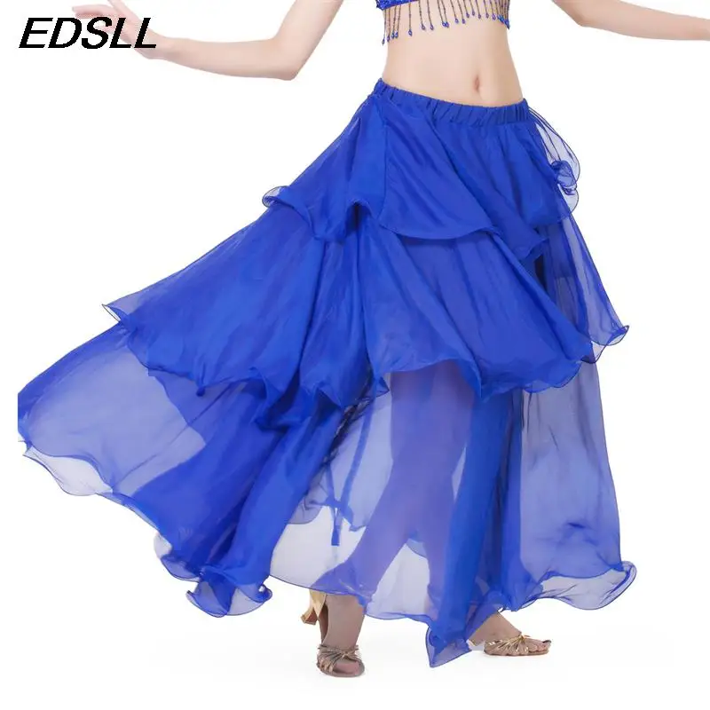 

New Belly Dance Chiffon Long Dress Ladies Elegant Swing Skirt Oriental Belly Dance Skirts For Women Belly dance Costume