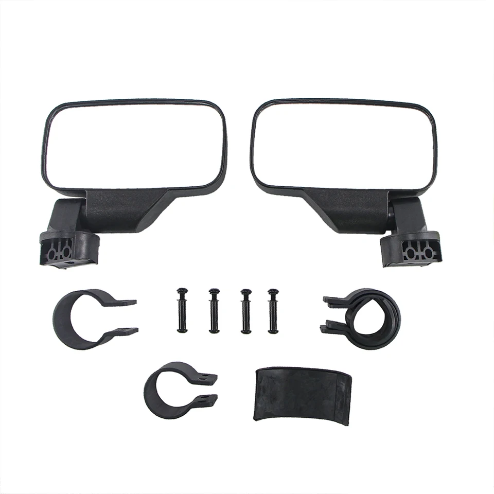 Coppia Specchietti Retrovisori UTV Regolabili 180°, Morsetto Da 1,75 Pollici, Per Polaris RZR 800 900 1000 XP E Altri, Kit Con Staffe E Adattatori Colorati