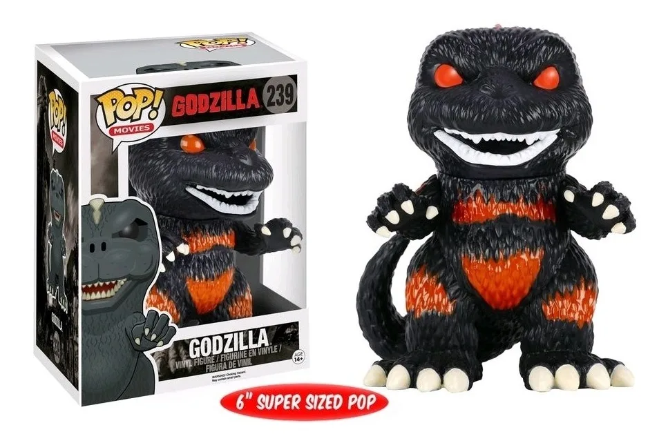 thumbnail image 4 of Figuras de acción Funko POP Movie&TV GODZILLA 239# 1018# Colección Modelo Juguetes de Navidad para niños Regalo de cumpleaños, 4 of 5