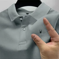 Nouveau style – T-shirt polo décontracté pour homme, col polo, manches courtes, imprimé multicolore, haute qualité, idéal pour les affaires 6