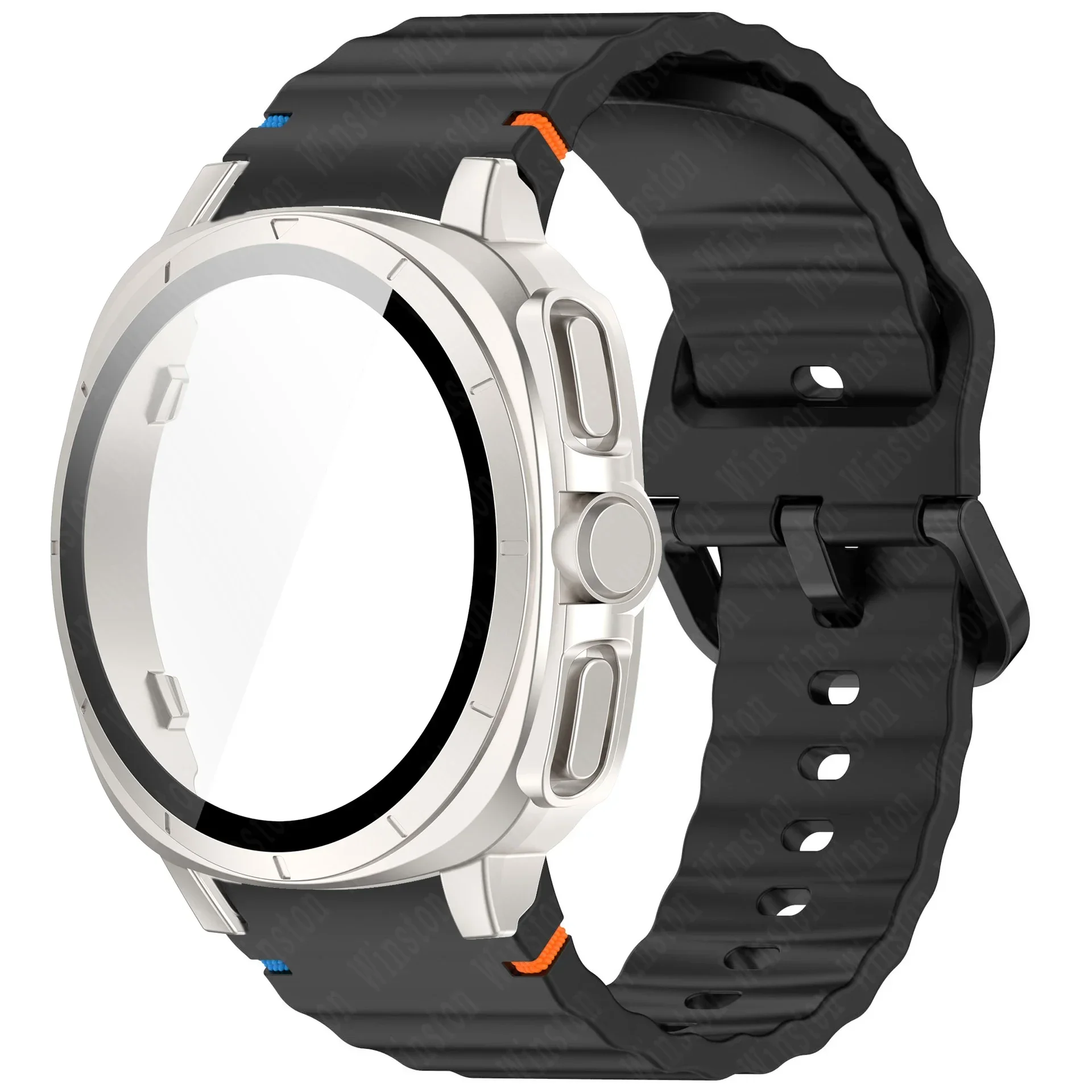 Enhanced Silicone Sports Strap with Protective Case