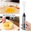 Milk Frother Egg Beater Type C Rechargeable Whisk mixer Blender for Latte 1