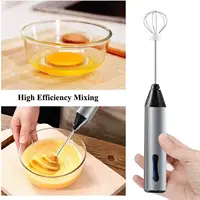 Milk Frother Egg Beater Type C Rechargeable Whisk mixer Blender for Latte 1