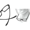 TUREZING Rectangular Reading Glasses for Women Soft Temples Hanging Neck Design Comfortable HD Clear Lens Prescription Eyewear 6