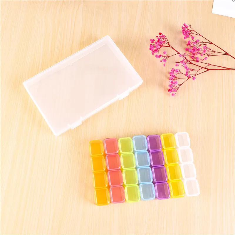 5D DIY Diamond Painting Tools Accessories Storage Box Container Diamond Embroidery Accessories Drill Box Mosaic Container Case
