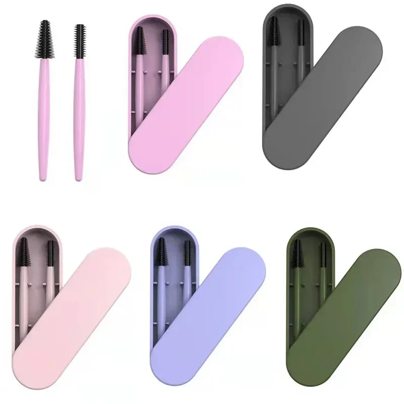 Reusable Silicone Eyelash Brush and Eyebrow Wand