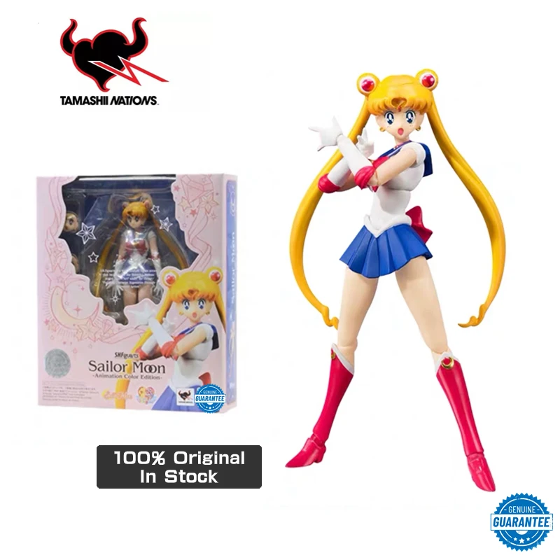 

Genuine Original Tamashii S.h.figuarts SHF 14cm Sailor Moon Animation Color Edition Tsukino Usagi Model Action Figure Doll Toy