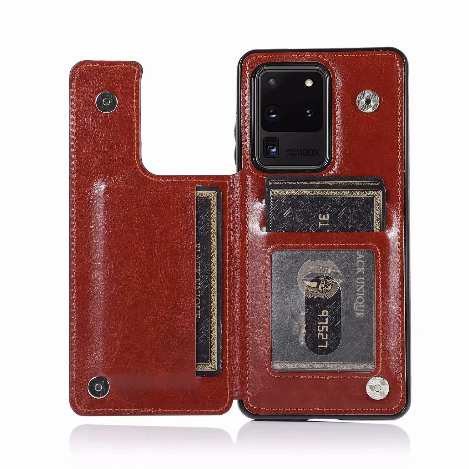 ELESNOW Cover per Samsung Galaxy S20 Plus, Flip Custodia in Pelle PU