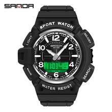 

Luxury Watch for Men Quarzt Calendar Electronic Wristwatch Dual Mode Time Alarm Clock Sport Stopwatch Unique Design Reloj Hombre