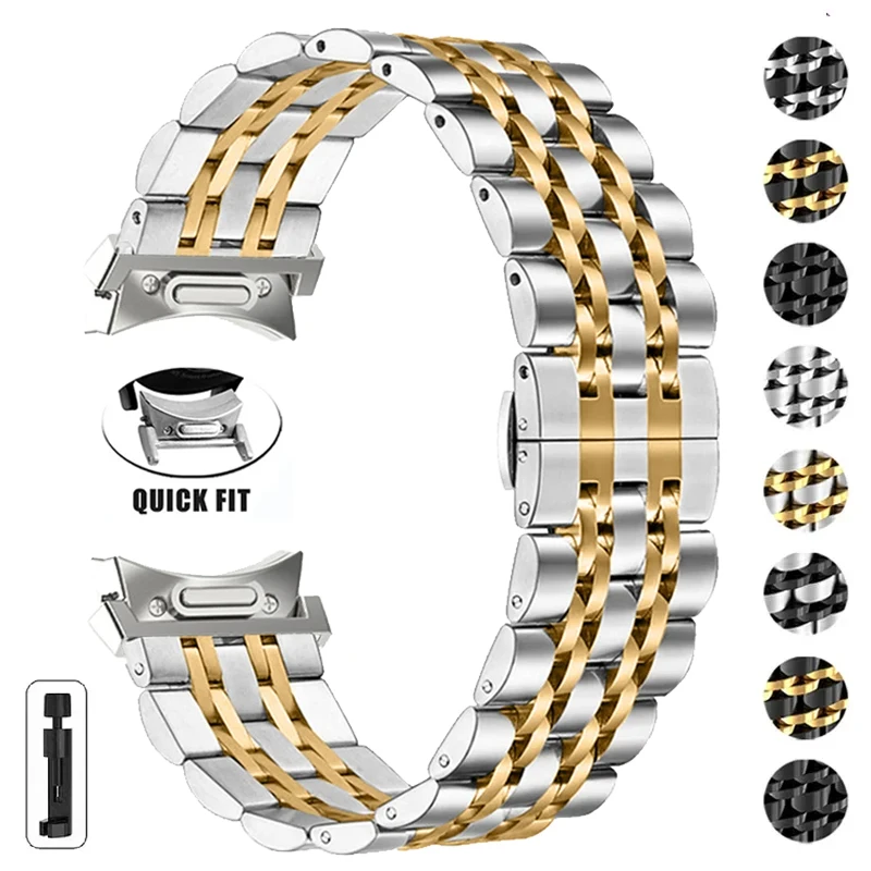 Premium Stainless Steel No Gaps Watch Strap Bracelet