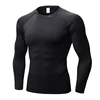 Men's Compression Shirt Long Sleeve Sports Workout T-Shirts Sport Quick Dry Fitness Running Tops Gym Sports Tights 2