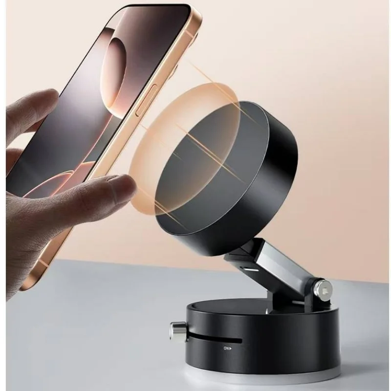 Car mobile phone magnetic Stand 2025 New type suction cup vacuum adsorption car special fixed mobile phone stand 5