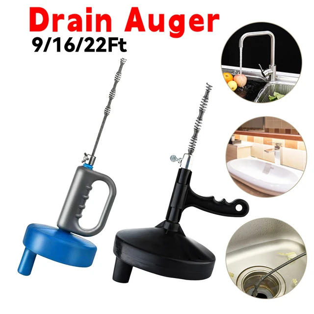 Plumbing Snake Drain Auger Drain Cleaning Cable Plumbers Auger Drain Clog  Remover for Bathtub Drain Bathroom Sink Kitchen - AliExpress