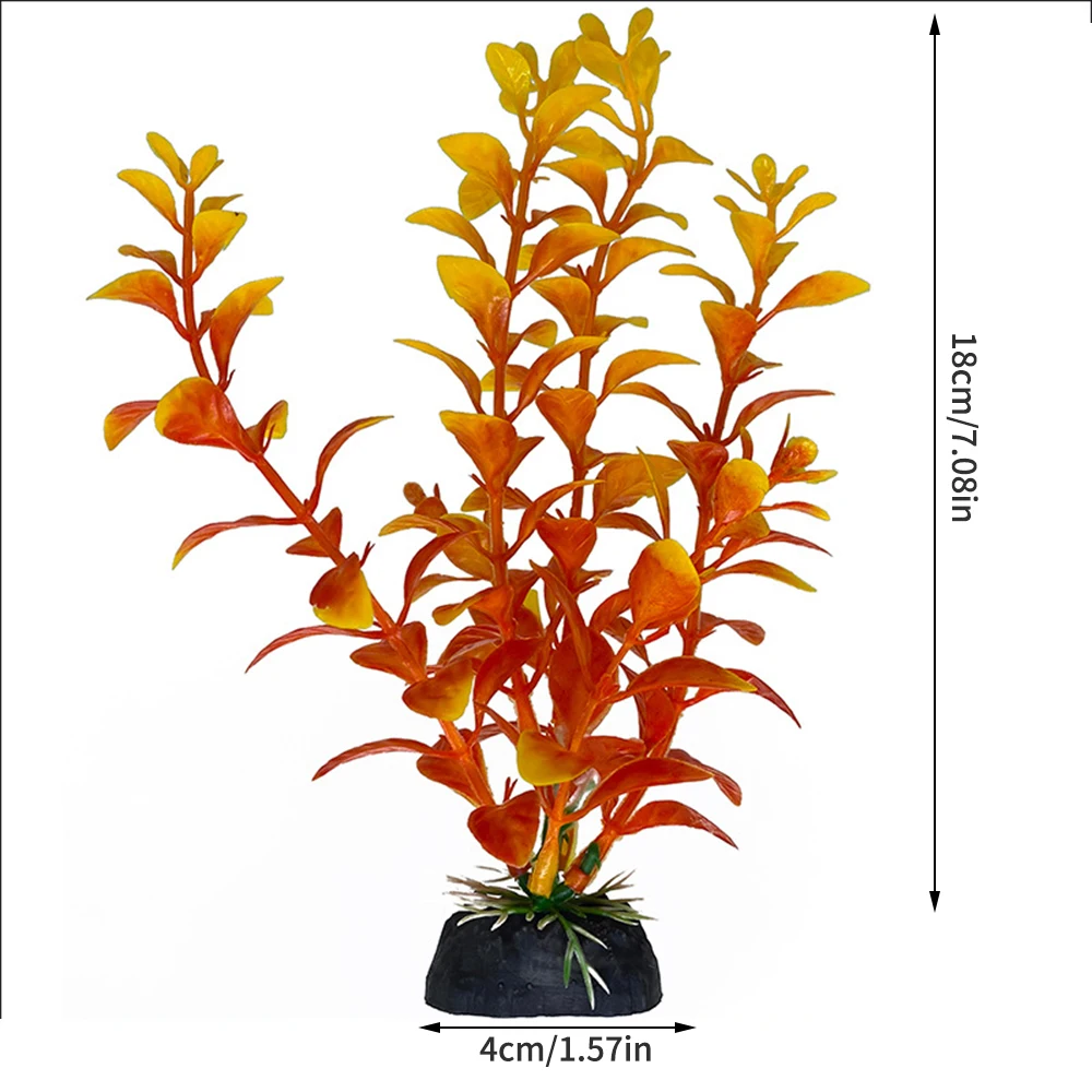 Artificial Aquarium Plants 1PC Plastic Simulated Aquatic Plants For Fish Tank Landscaping Decoration